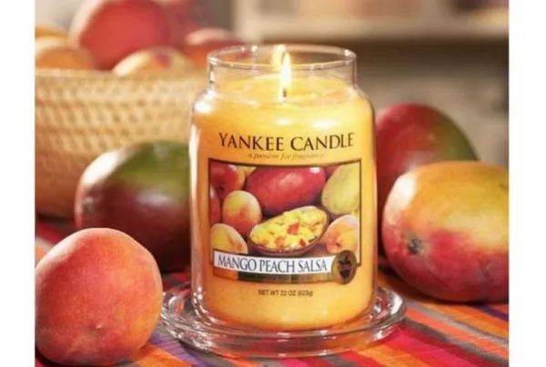 Yankee candle large jar, mango peach salsa