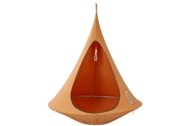 Single hanging cacoon chair in mango