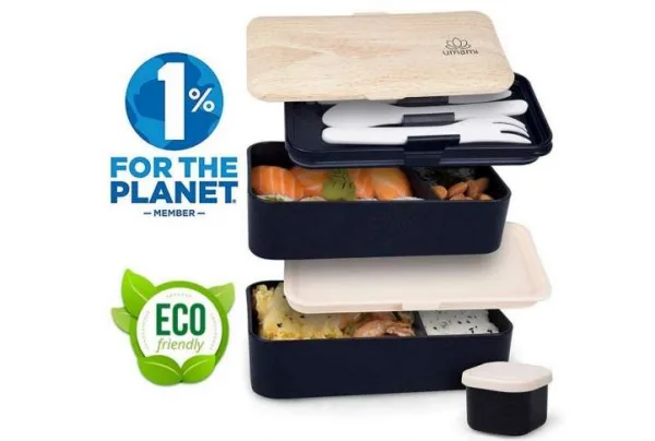 Umami® lunch box black bamboo