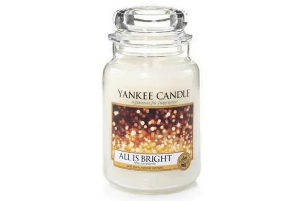 Yankee candle large jar, all is bright