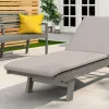 Melrose Reclining Sun Lounger, Grey