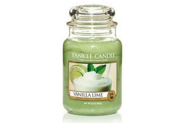 Yankee candle large jar, vanilla lime