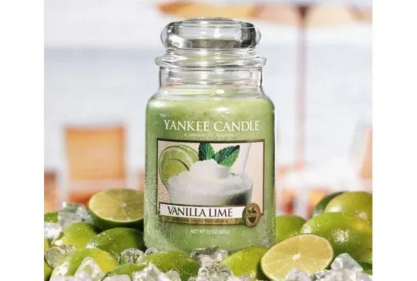 Yankee candle large jar, vanilla lime