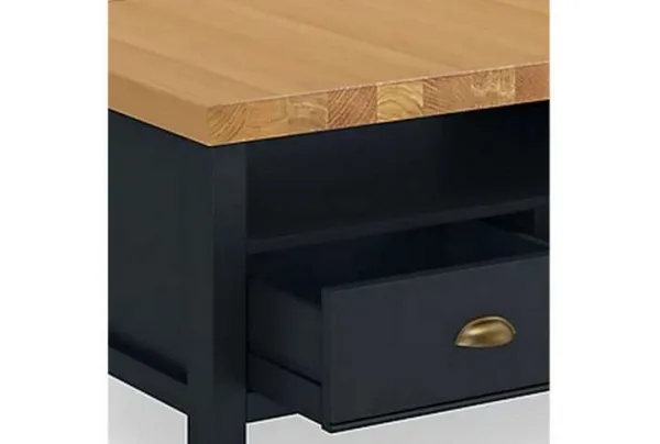 Padstow corner media unit, blue black - image 2