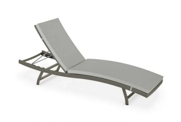 Marlow ergonomic synthetic rattan sun lounger