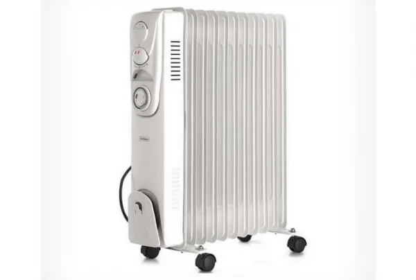 11 fin 2500w oil filled radiator - white