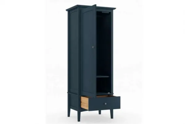 Hasting single wardrobe, mid blue