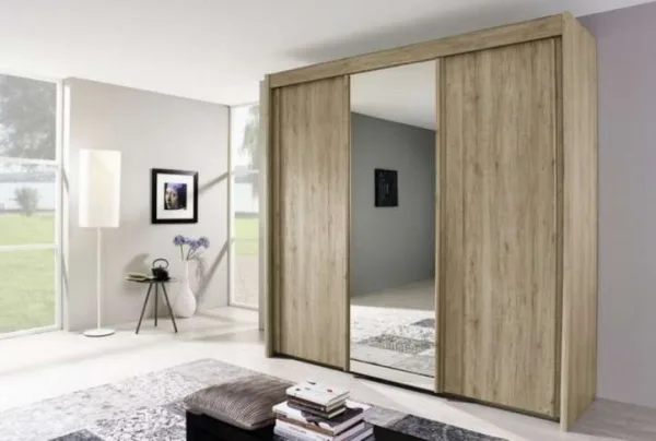 Rauch imperial sliding wardrobe with central mirror - image 3