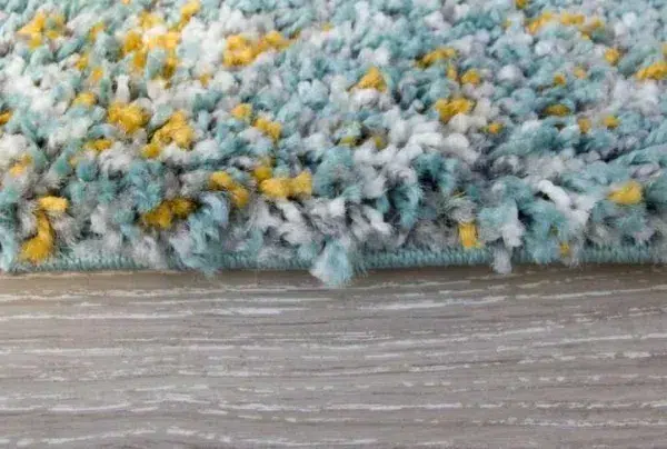 Duck egg speckled distressed shaggy rug - murano - image 3