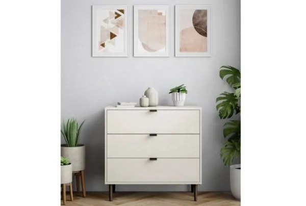 Quinn 3 drawer chest, white - image 3