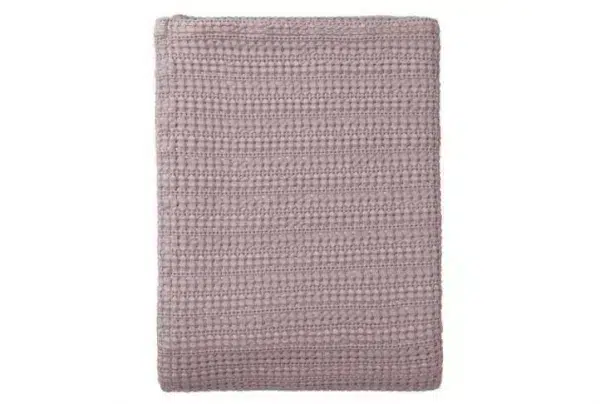 Anadia bedspread in light mauve, various sizes