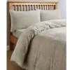Supersoft Cuddle Fleece Duvet Set, Natural