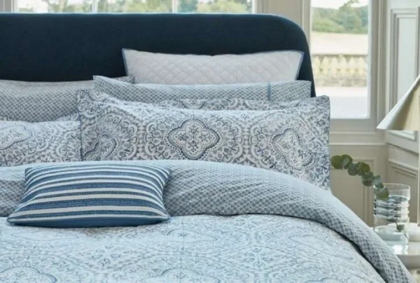 Alternative view of Bedeck of Belfast Eris Bedding in Cobalt