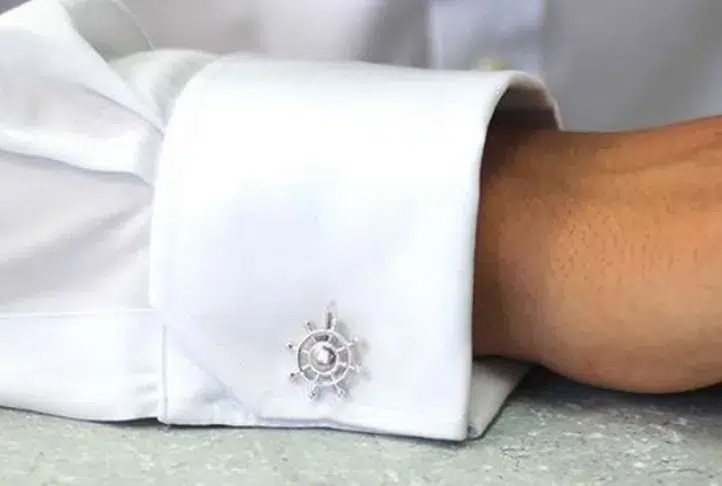 Silver ships wheel cufflinks Silver ships wheel cufflinks - image 2