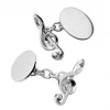 Silver Treble Clef Cufflinks