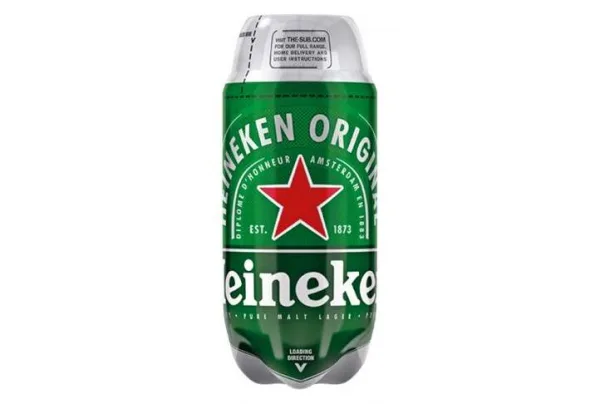 Heineken 2l sub keg, pub beer on tap at home