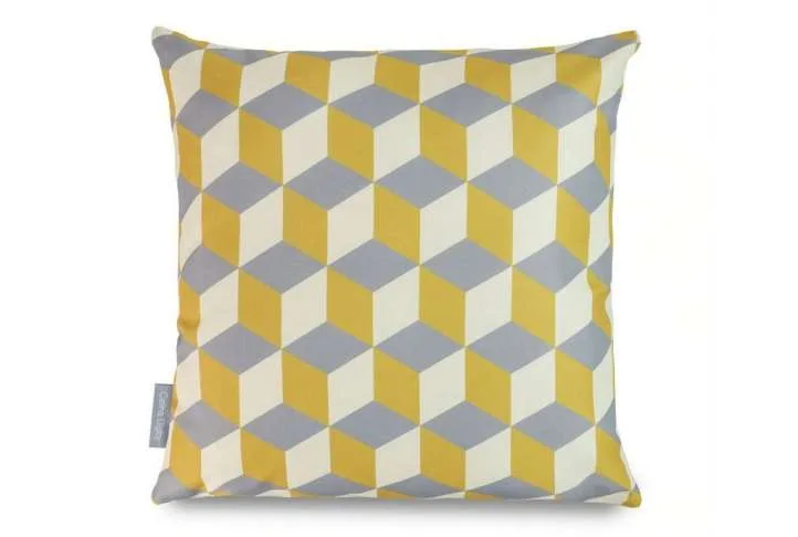 Mustard garden cushion, 45 x 45cm Mustard garden cushion, 45 x 45cm