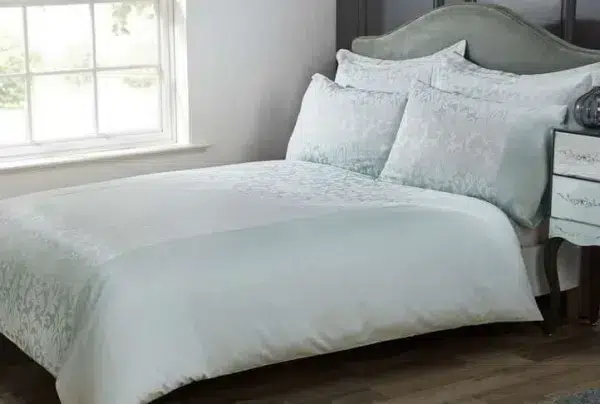 Gosford duck egg damask jacquard luxury duvet cover - image 3