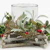 Glass Star Wreath Candle Holder