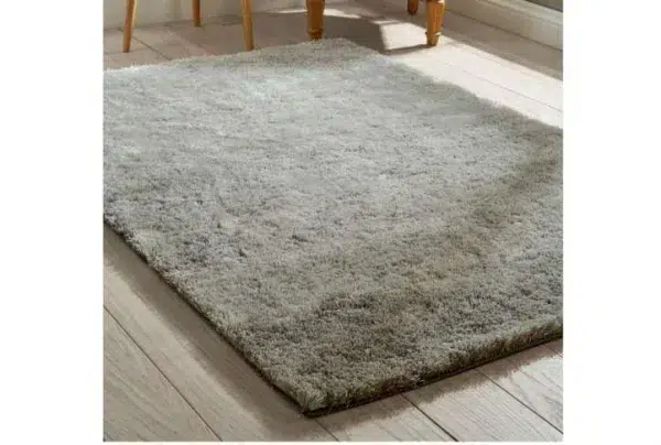 Shimmer rug, silver, 60 x 120cm