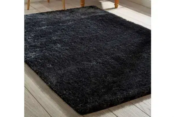 Shimmer rug, charcoal, 60 x 120cm