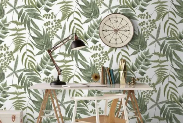 Midsummer fern lush wallpaper, 10 metres