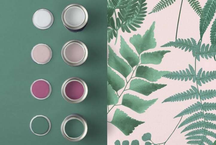 Midsummer fern blush wallpaper, 10 metres Midsummer fern blush wallpaper, 10 metres - image 3