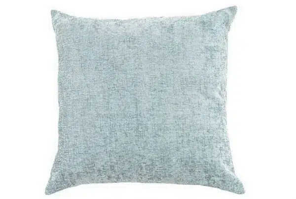 Chenille Scatter Cushion, Duck Egg Blue