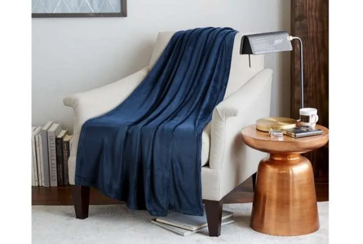 Bedsure flannel fleece throw, navy, Bedsure flannel fleece throw, navy,