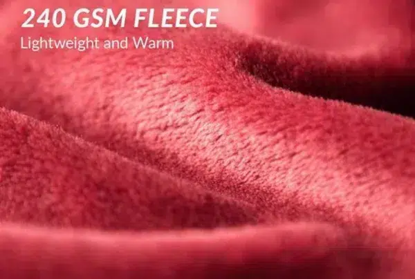 Bedsure flannel fleece throw, red, - image 3