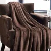 Bedsure Flannel Fleece Throw, Brown