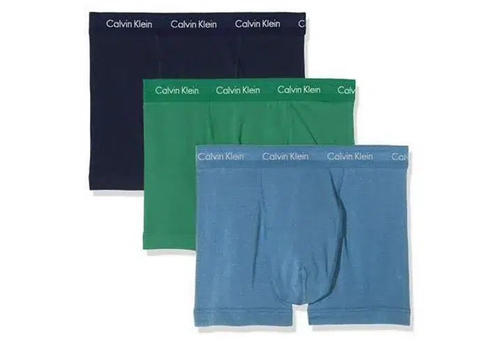 Calvin klein men's 3p trunk, pack of 3, blu,grn,ind Calvin klein men's 3p trunk, pack of 3, blu,grn,ind