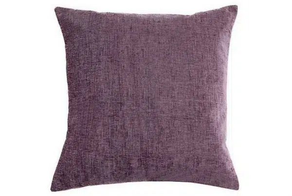 Chenille scatter cushion, mauve