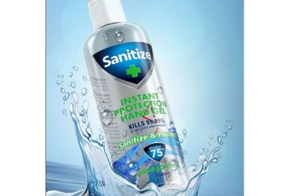 Hand sanitiser - 75% alcohol gel, 100ml x 24