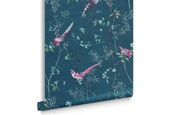 Tori Teal Wallpaper, Easy To Apply