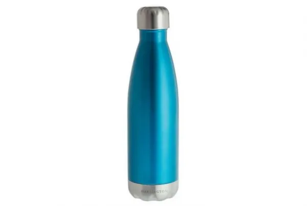 Blue metal water bottle 500ml