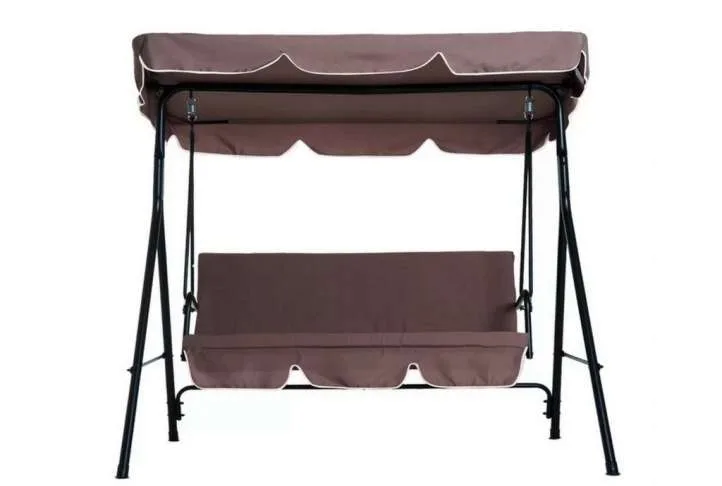 Outsunny 3 seater swing seat, brown Outsunny 3 seater swing seat, brown - image 2