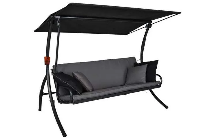 Elegance style swing seat & bed, grey Elegance style swing seat & bed, grey