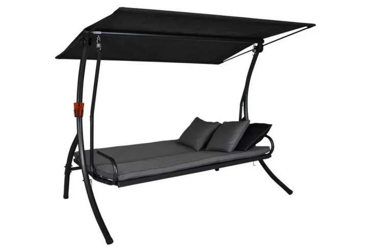 Elegance style swing seat & bed, grey Elegance style swing seat & bed, grey - image 2