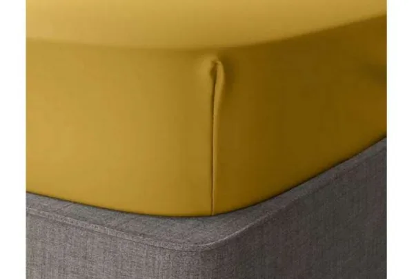 Alternative view of Percale Soft Fitted Double Bed Sheet, Ochre