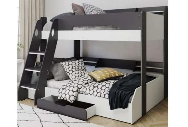 Flick triple bunk bed in grey