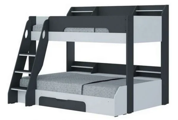 Flick triple bunk bed in grey