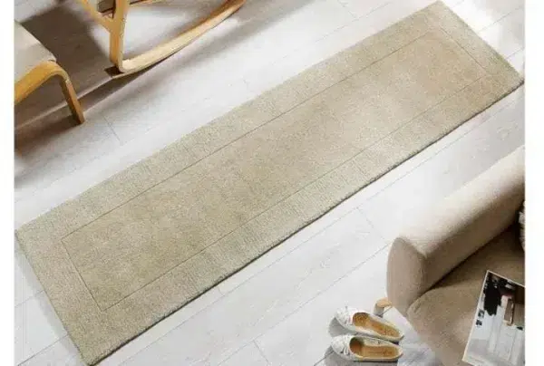 Ton wool runner, 60 x 230cm, natural