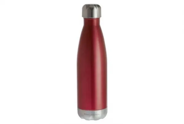 Red metal water bottle 500ml