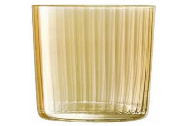 Assorted glass amber tumblers x 4 - image 3