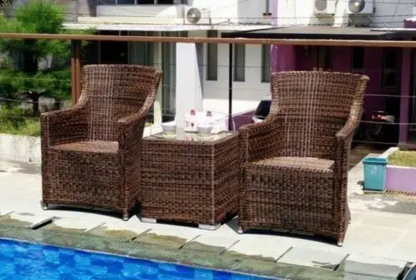 Seville duo rattan garden set