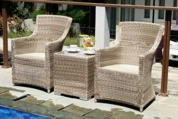 Seville duo rattan garden set