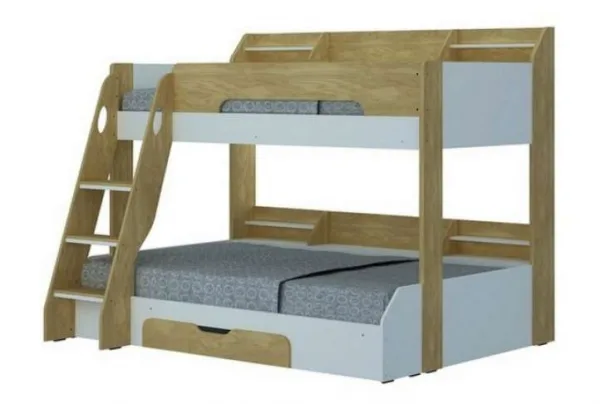 Flick triple bunk bed in oak