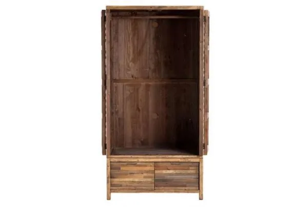 Charlie 2 door wardrobe, recalimed oak