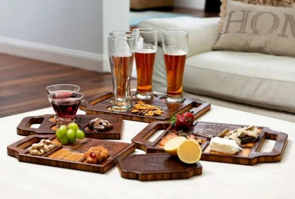 Personalised wooden serving platters & drinks flights - image 3
